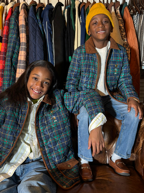 KID James Plaid Quilted Jacket